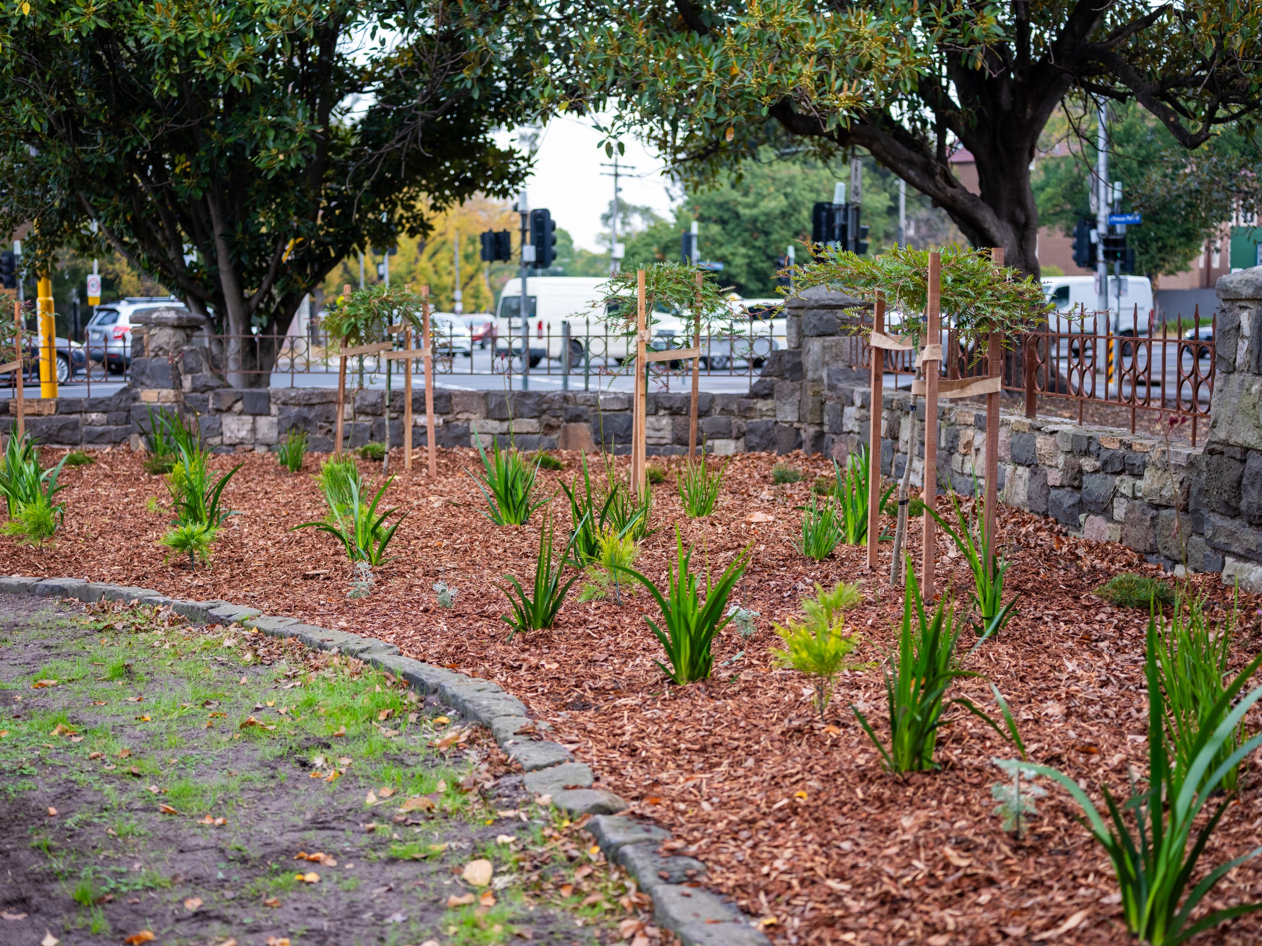 refreshed garden bed