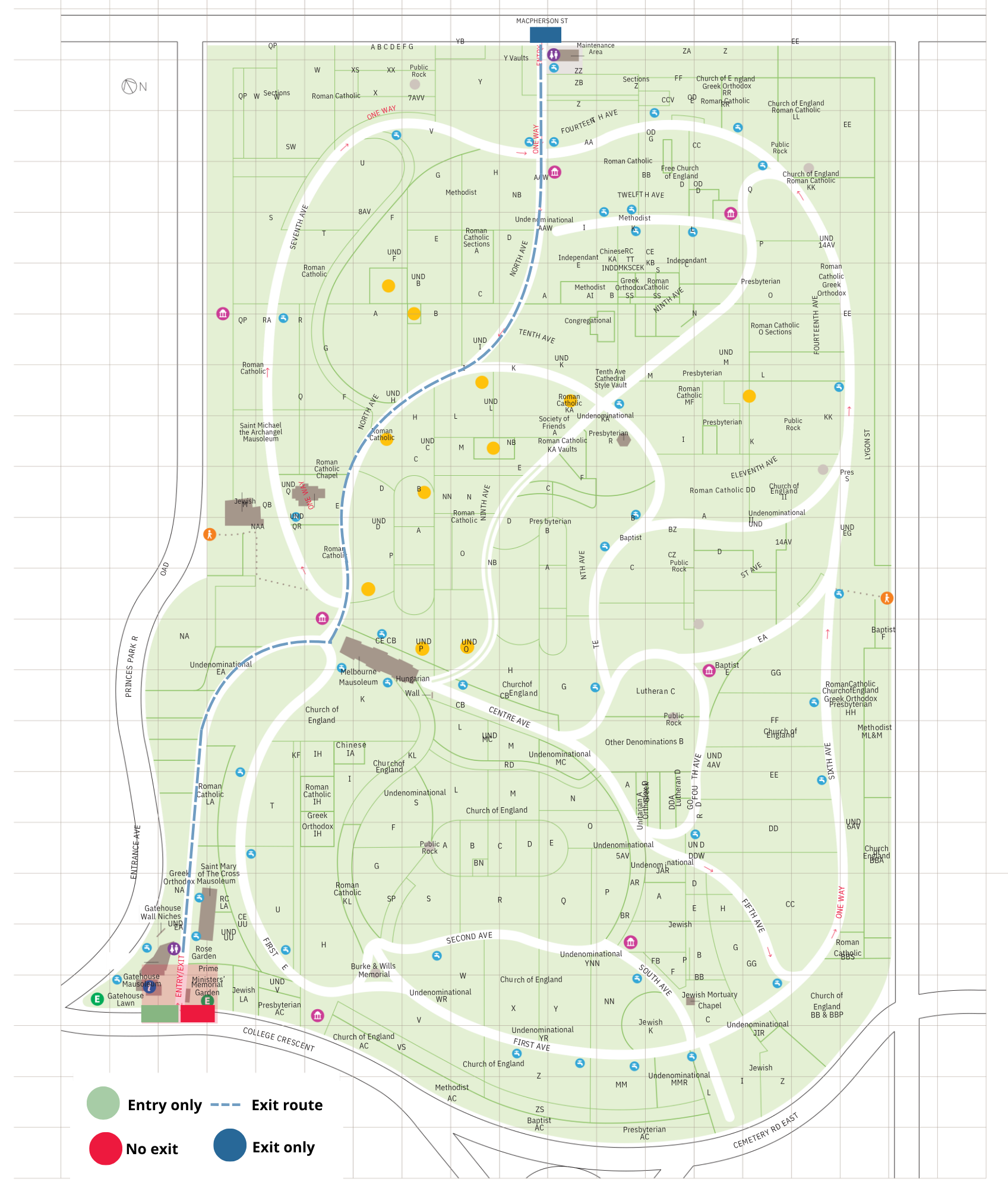 Map identifying area of proposed works